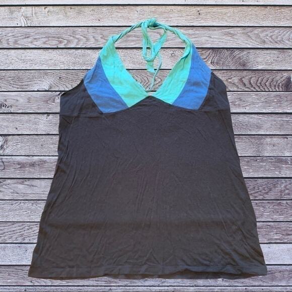 OLD NAVY Multi-colored Blue Perfect Fit Halter Tank Size Medium - Picture 1 of 5